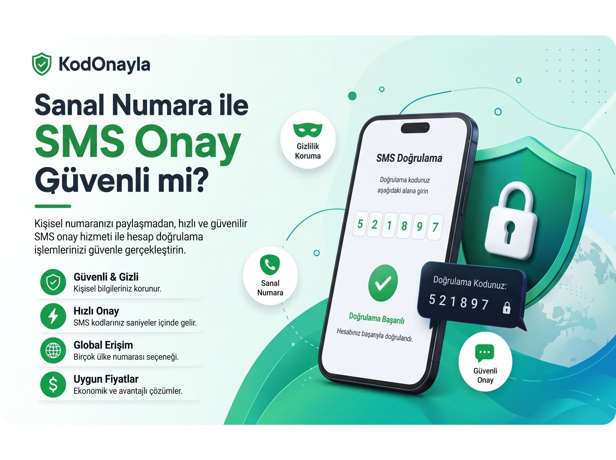 Sanal Numara ile SMS Onay Güvenli mi? | KodOnayla